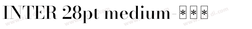 INTER 28pt medium字体转换
